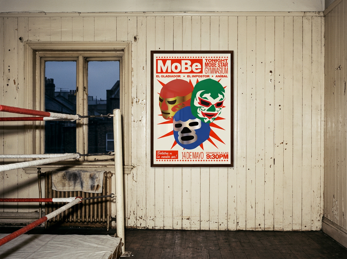 14 de Mayo print, room lifestyle mockup