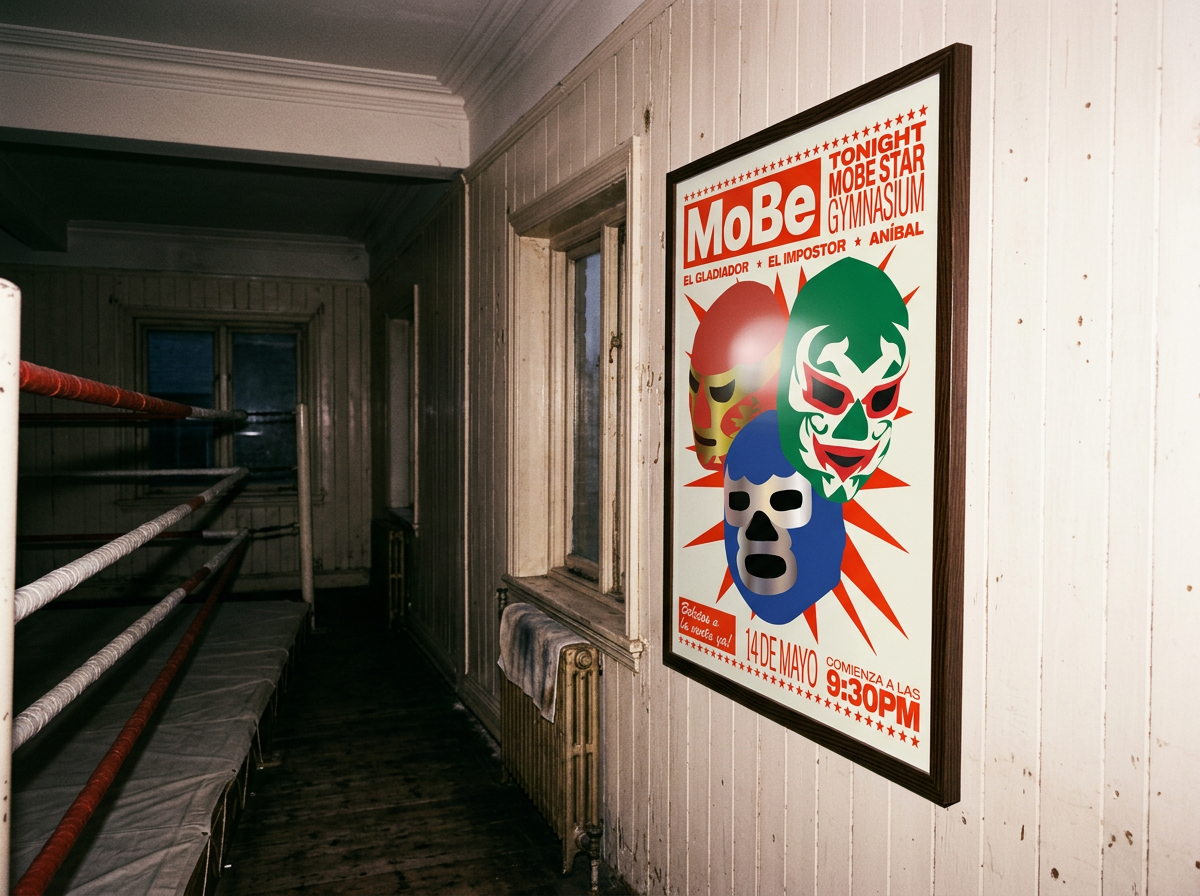 14 de Mayo print, room lifestyle mockup