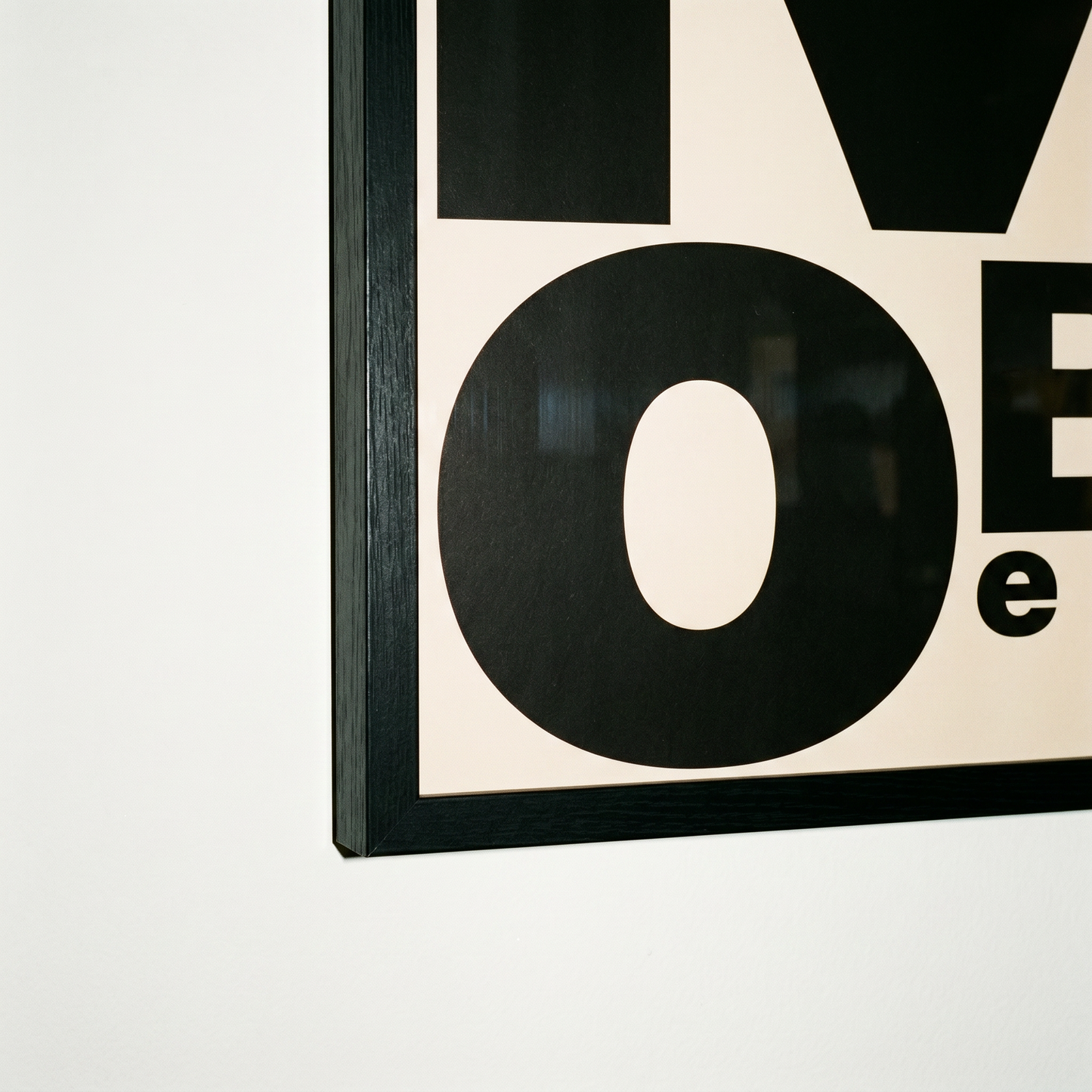 MoBe Beige Black print, framed lifestyle mockup