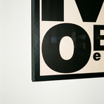 MoBe Beige Black print, framed lifestyle mockup