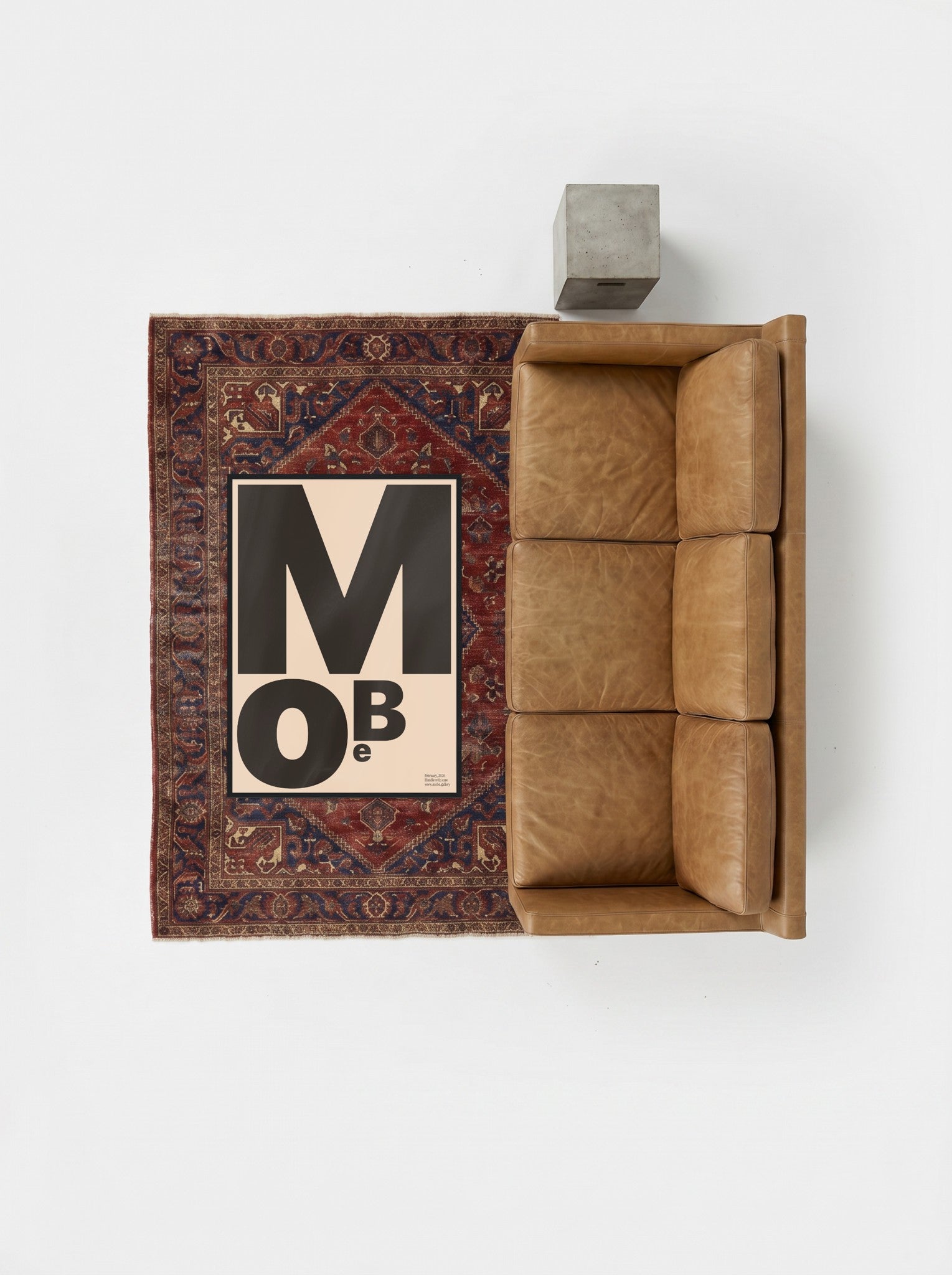 MoBe print, flatlay lifestyle mockup