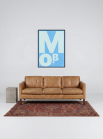 MoBe Blue Blue print, framed lifestyle mockup