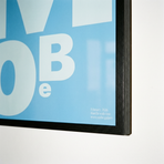 MoBe Blue Blue print, framed lifestyle mockup