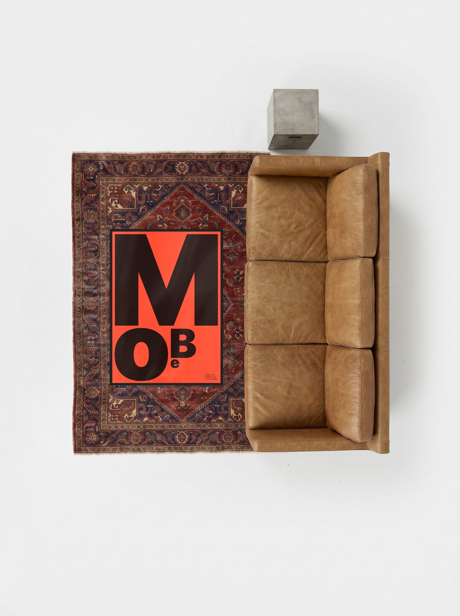 MoBe print, flatlay lifestyle mockup