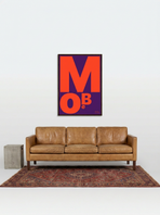 MoBe Purple Orange print, lifestyle mockup