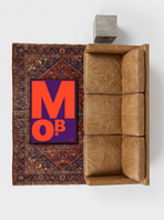 MoBe Purple Orange print, lifestyle mockup