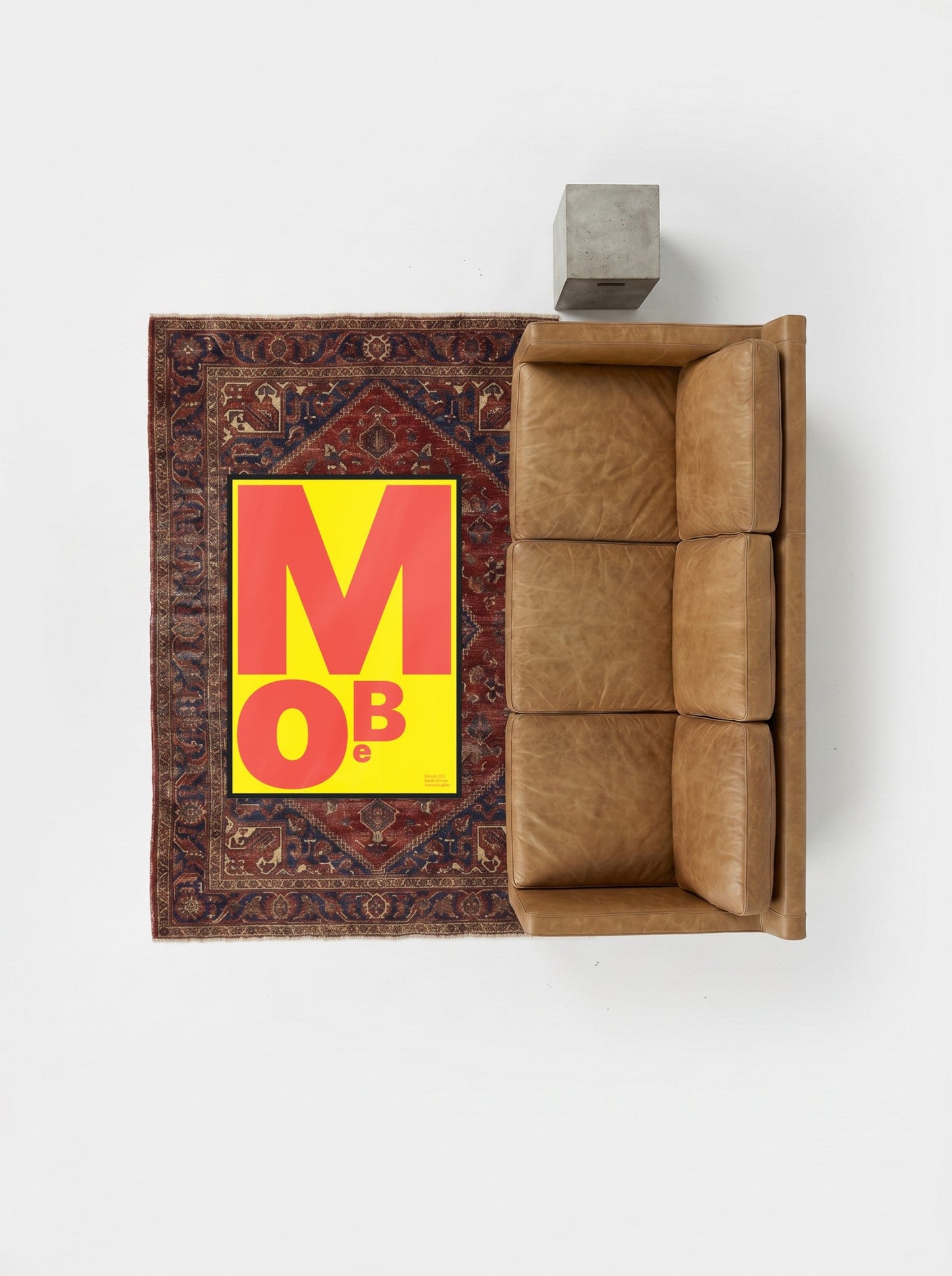 MoBe print, flatlay lifestyle mockup